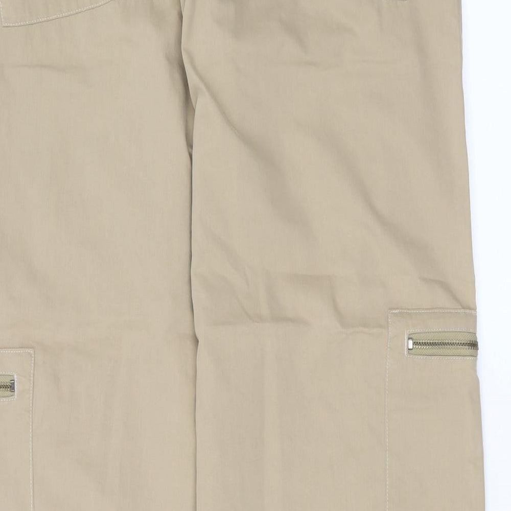 Lee Cooper Mens Beige   Cargo Trousers Size 34 in L34 in