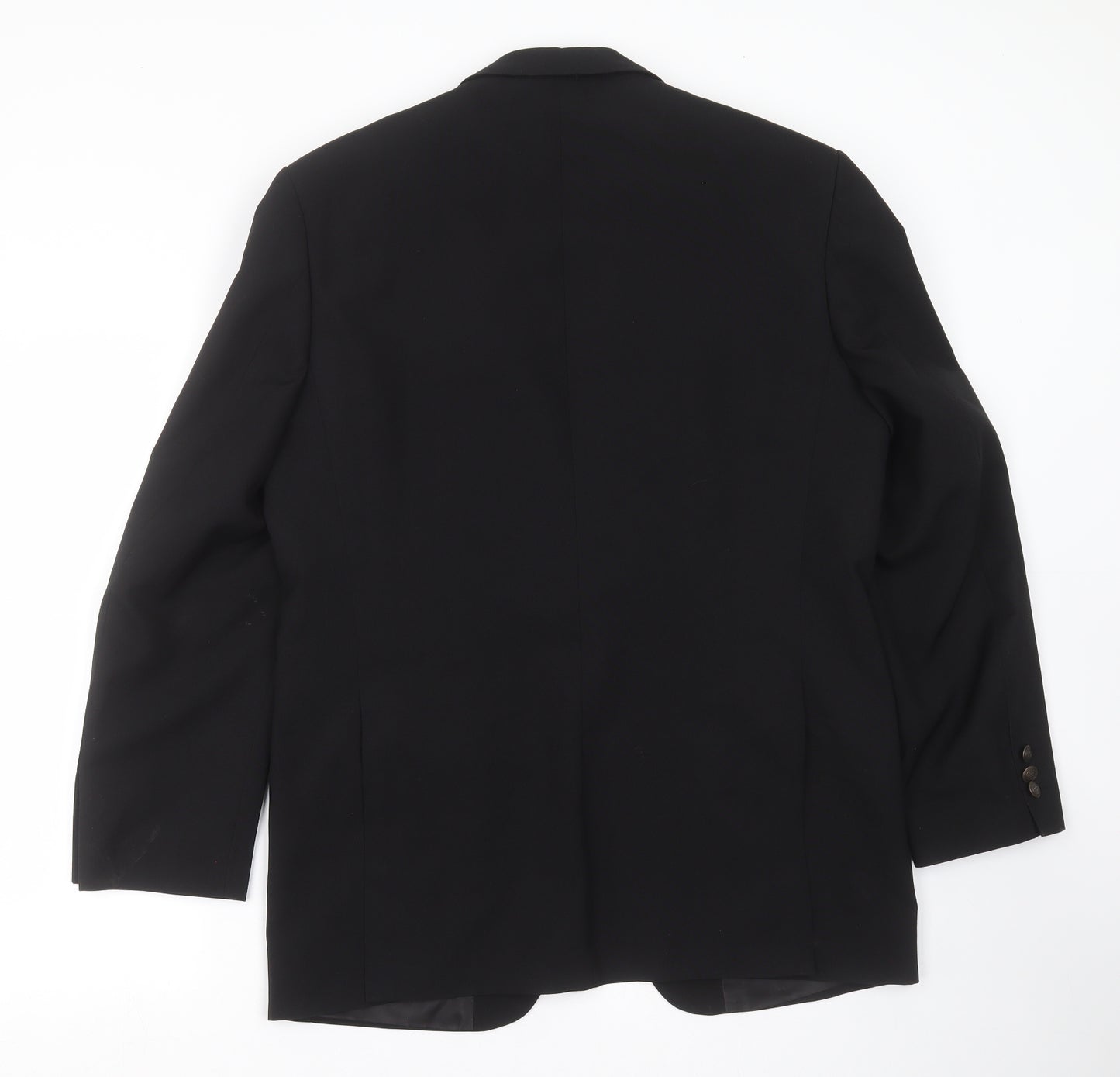 GREENWOODS Mens Black   Jacket Suit Jacket Size 38