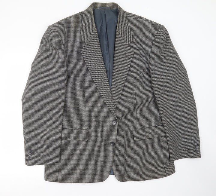 C&A Mens Grey Striped  Jacket Suit Jacket Size 44
