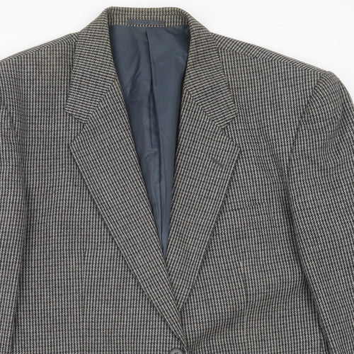 C&A Mens Grey Striped  Jacket Suit Jacket Size 44