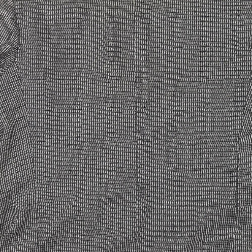 C&A Mens Grey Striped  Jacket Suit Jacket Size 44