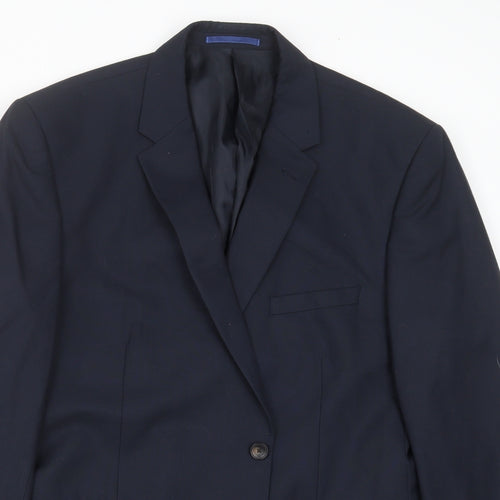 Marks and Spencer Mens Black   Jacket Suit Jacket Size 46  - Tailored fit