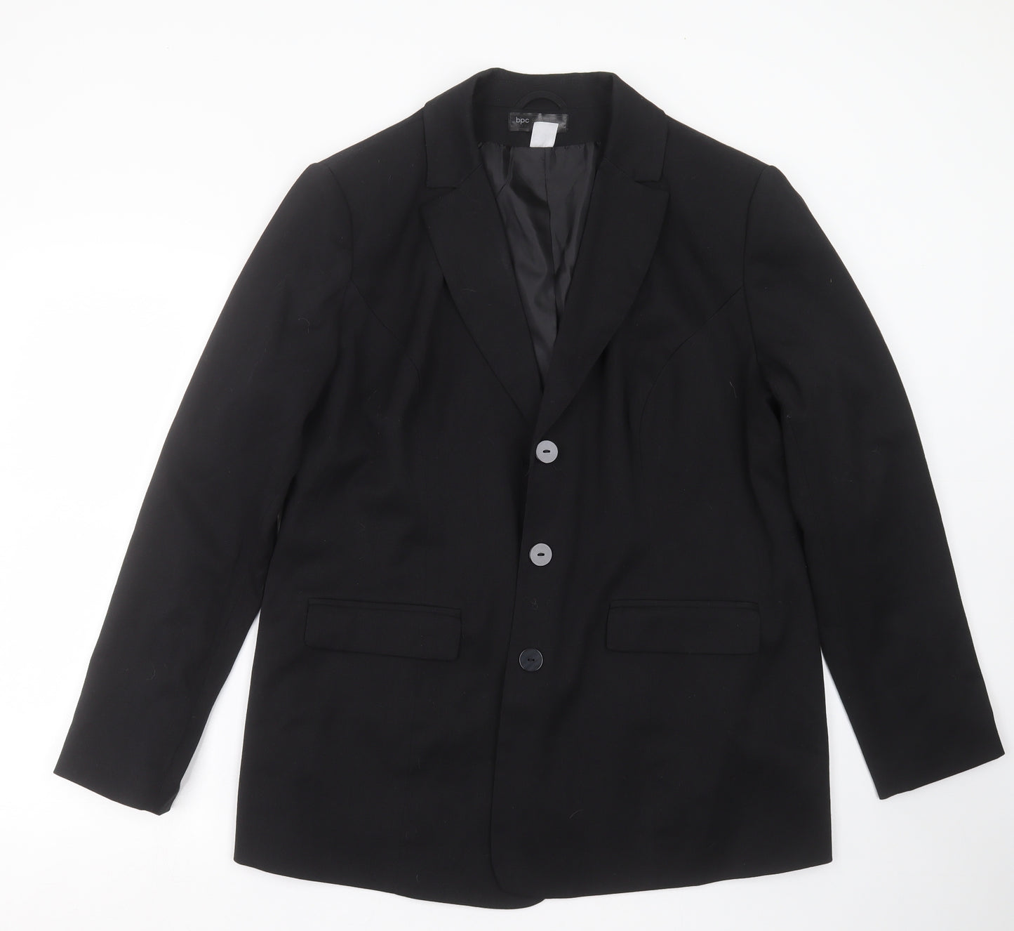 BCP Collection Womens Black   Jacket Suit Jacket Size 22