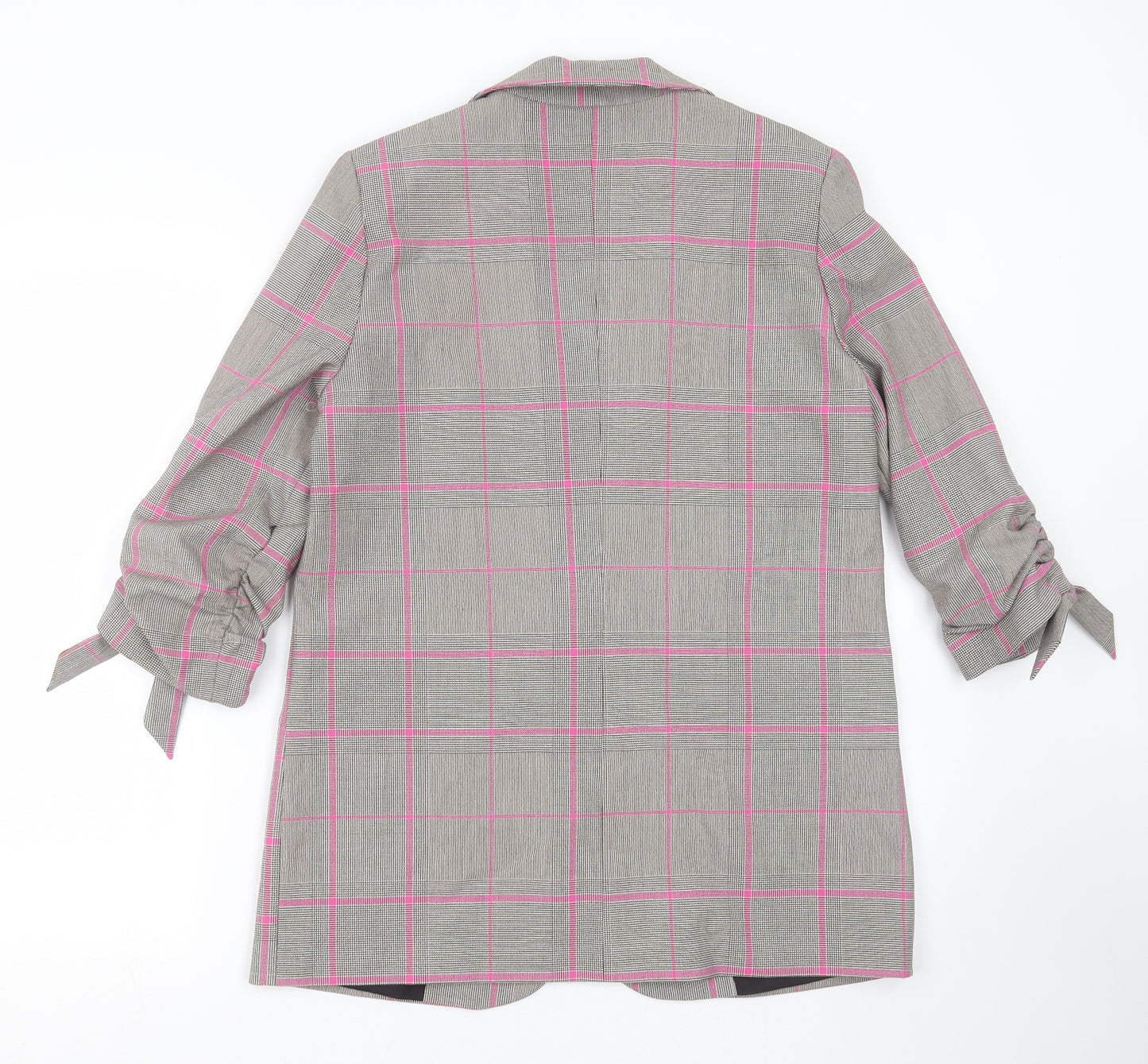 River Island Womens Grey Check  Jacket Blazer Size 10