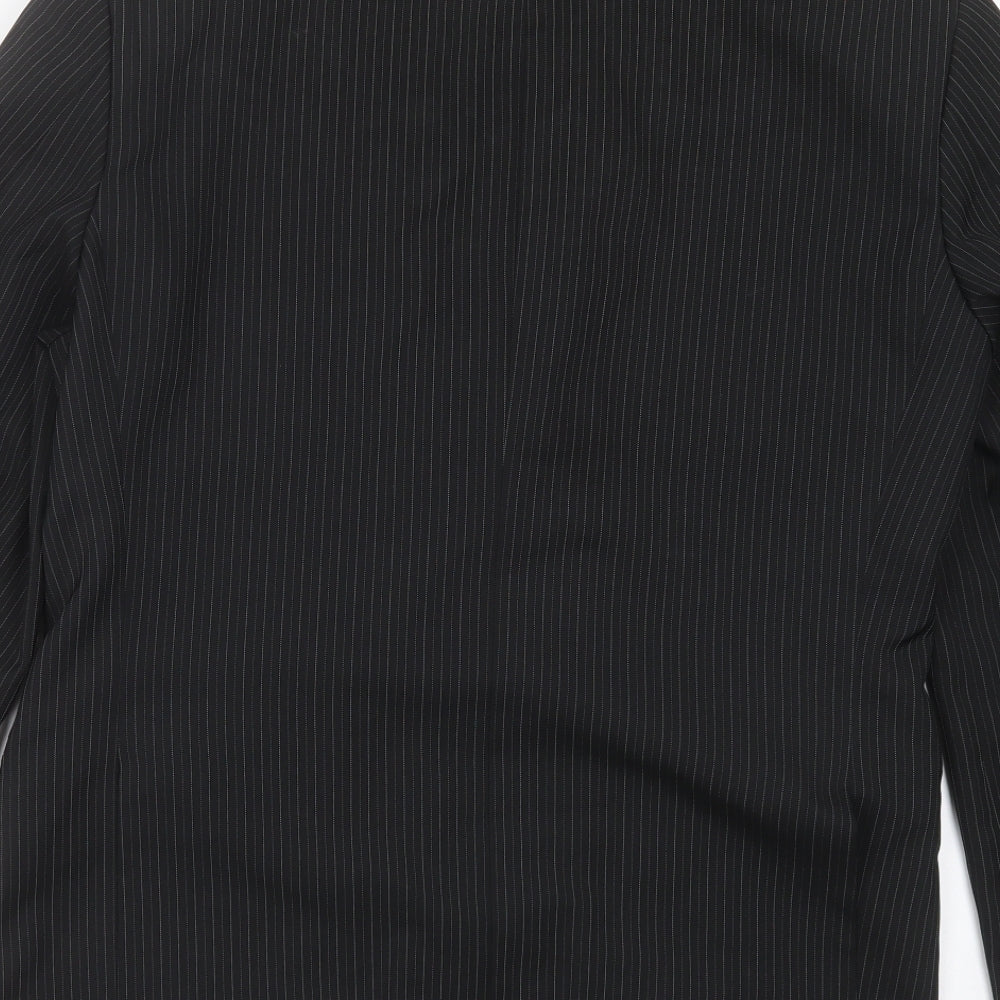 Taylor & Wright Mens Black Striped  Jacket Suit Jacket Size 42