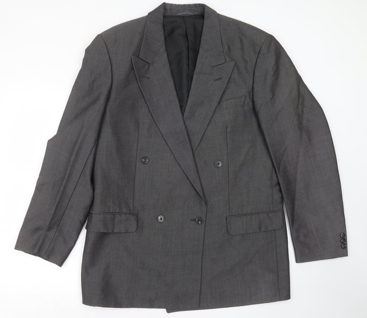 WILVORST Mens Grey   Jacket Suit Jacket Size 42