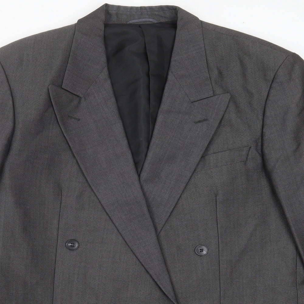 WILVORST Mens Grey   Jacket Suit Jacket Size 42