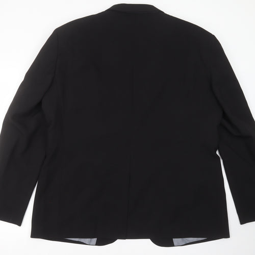 Peacocks Mens Black   Jacket Suit Jacket Size 2XL