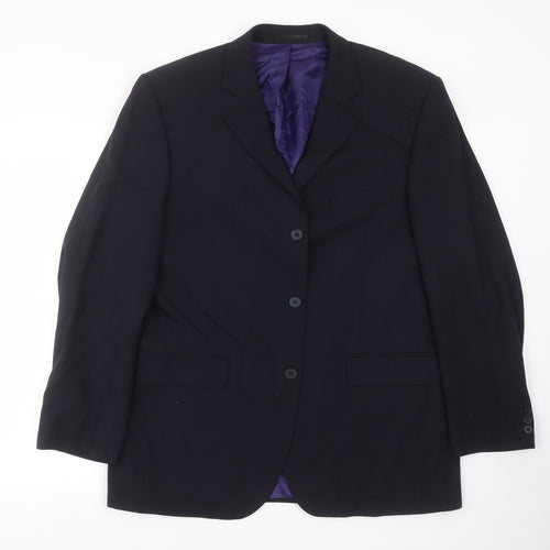 Burton Mens Blue   Jacket Suit Jacket Size 42