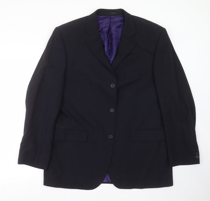 Burton Mens Blue   Jacket Suit Jacket Size 42