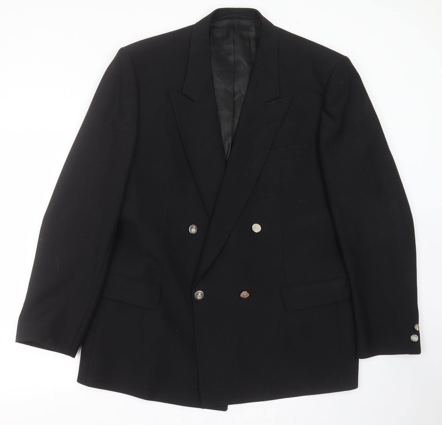 Trevira Mens Black   Jacket Suit Jacket Size 44