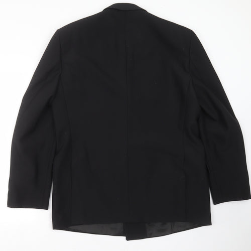 Trevira Mens Black   Jacket Suit Jacket Size 44