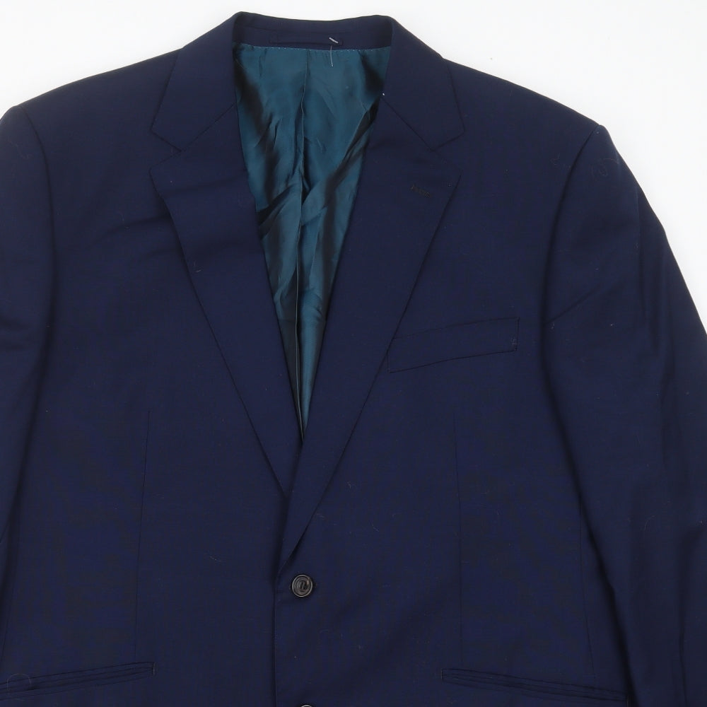 Marks and Spencer Mens Blue   Jacket Suit Jacket Size 44