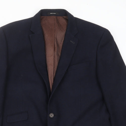 Cedar Wood State Mens Blue   Jacket Suit Jacket Size M  - Tailored fit