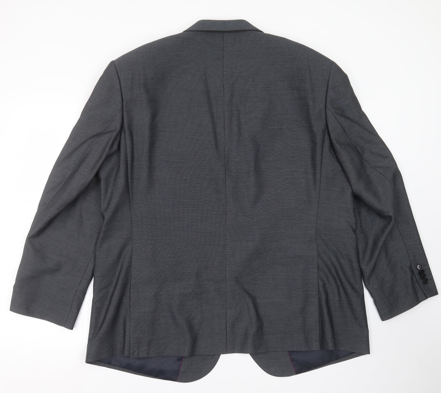 Taylor & Wright Mens Grey Geometric  Jacket Suit Jacket Size 48