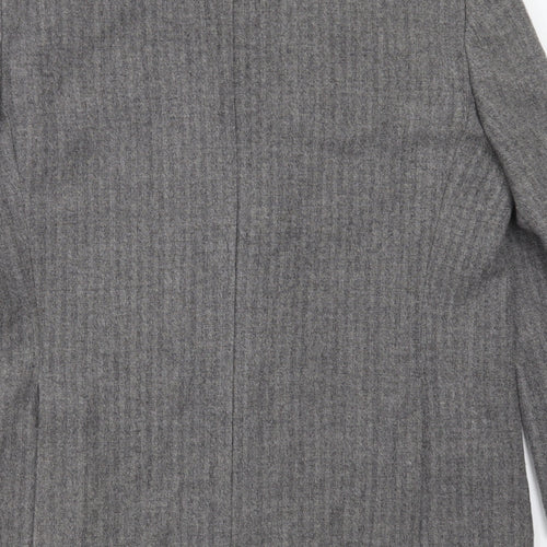 Marks and Spencer Mens Grey Herringbone  Jacket Suit Jacket Size 42