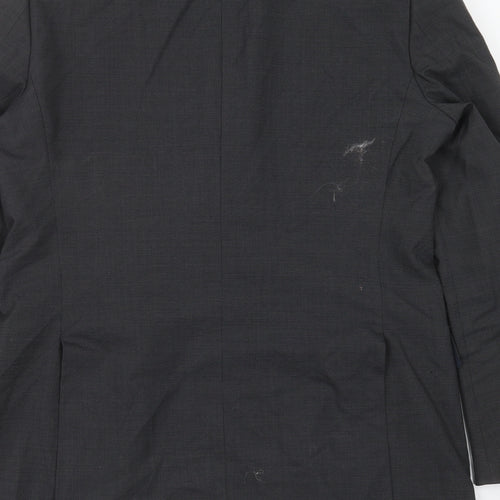 Marks and Spencer Mens Grey Geometric  Jacket Suit Jacket Size 38