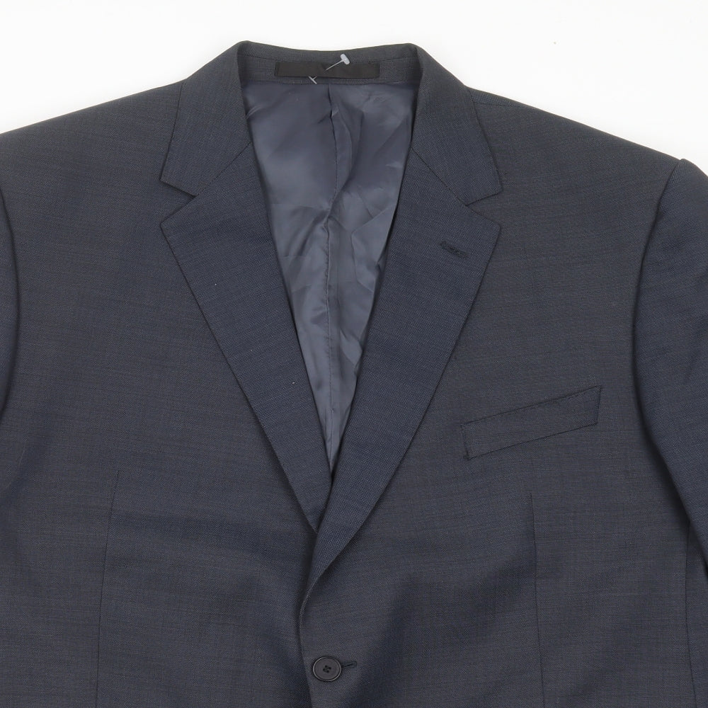 Impressions Mens Blue   Jacket Suit Jacket Size 48