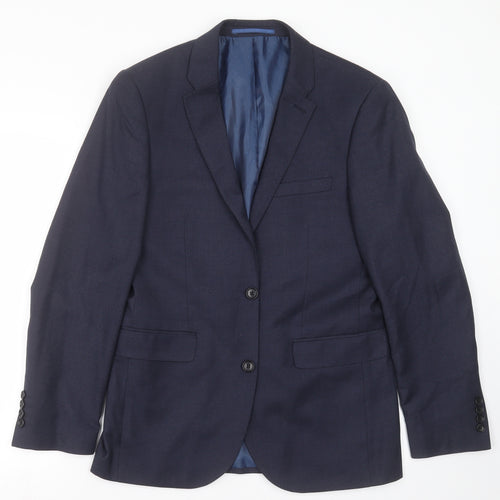 Taylor & Cutter Mens Blue   Jacket Suit Jacket Size 36