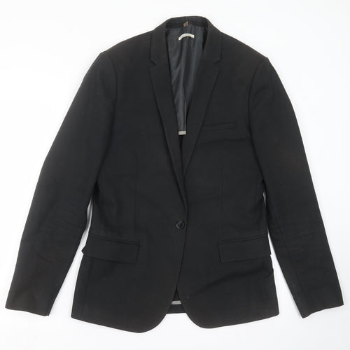 Calvin Klein Mens Black   Jacket Suit Jacket Size M  - ultra slim fit