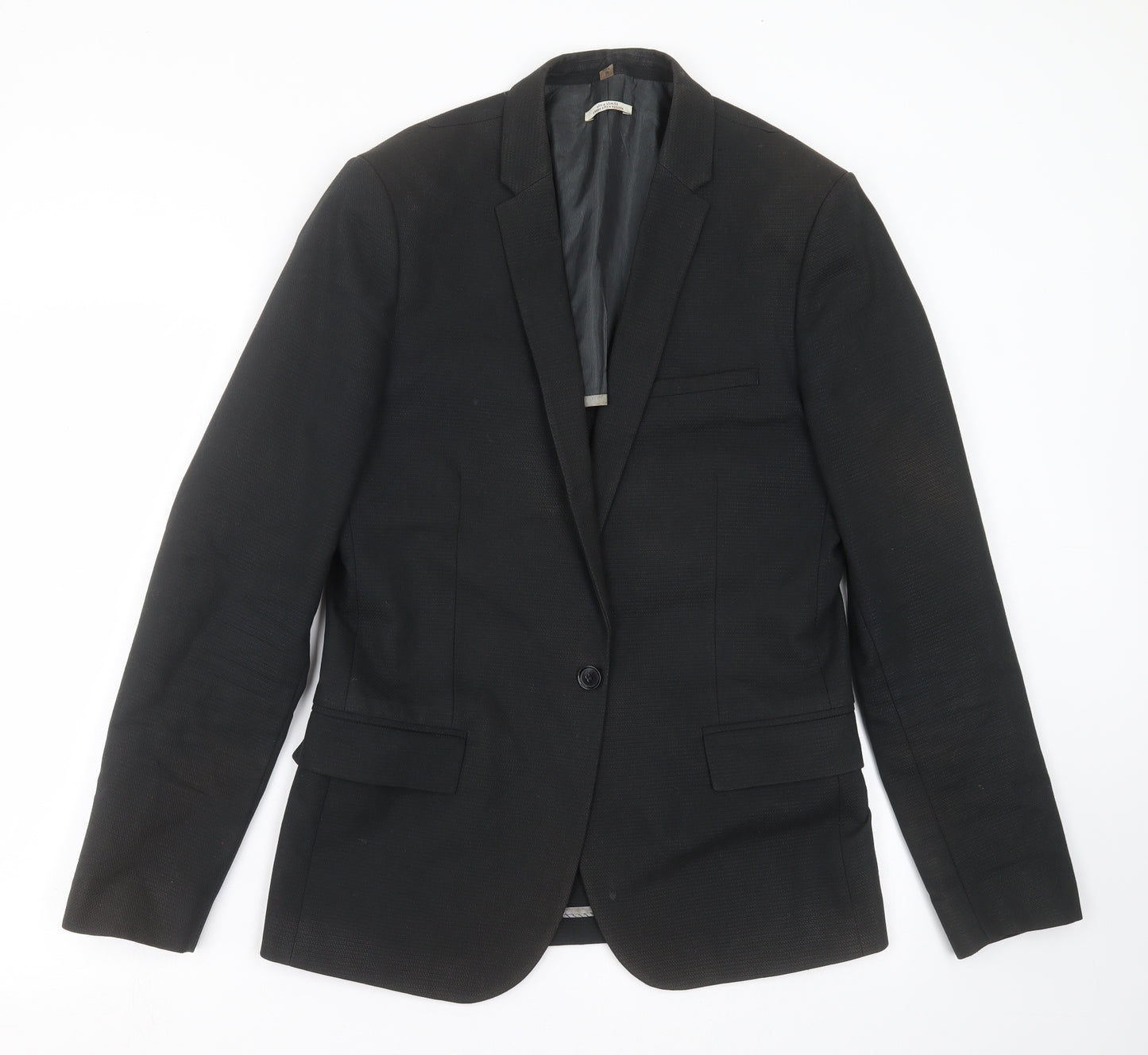 Calvin Klein Mens Black   Jacket Suit Jacket Size M  - ultra slim fit