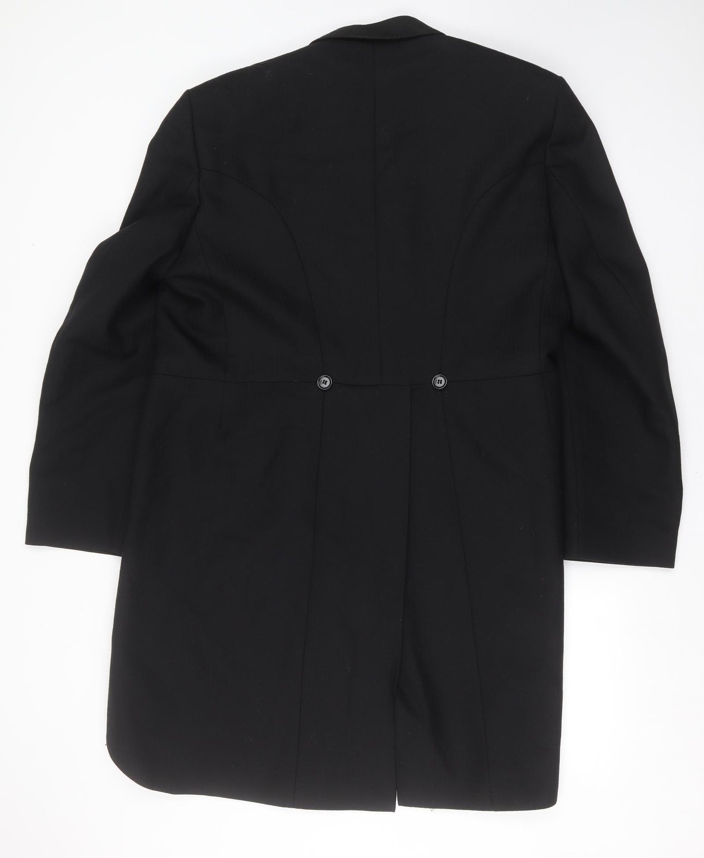 Brook Taverner Mens Black Herringbone  Jacket Suit Jacket Size 42