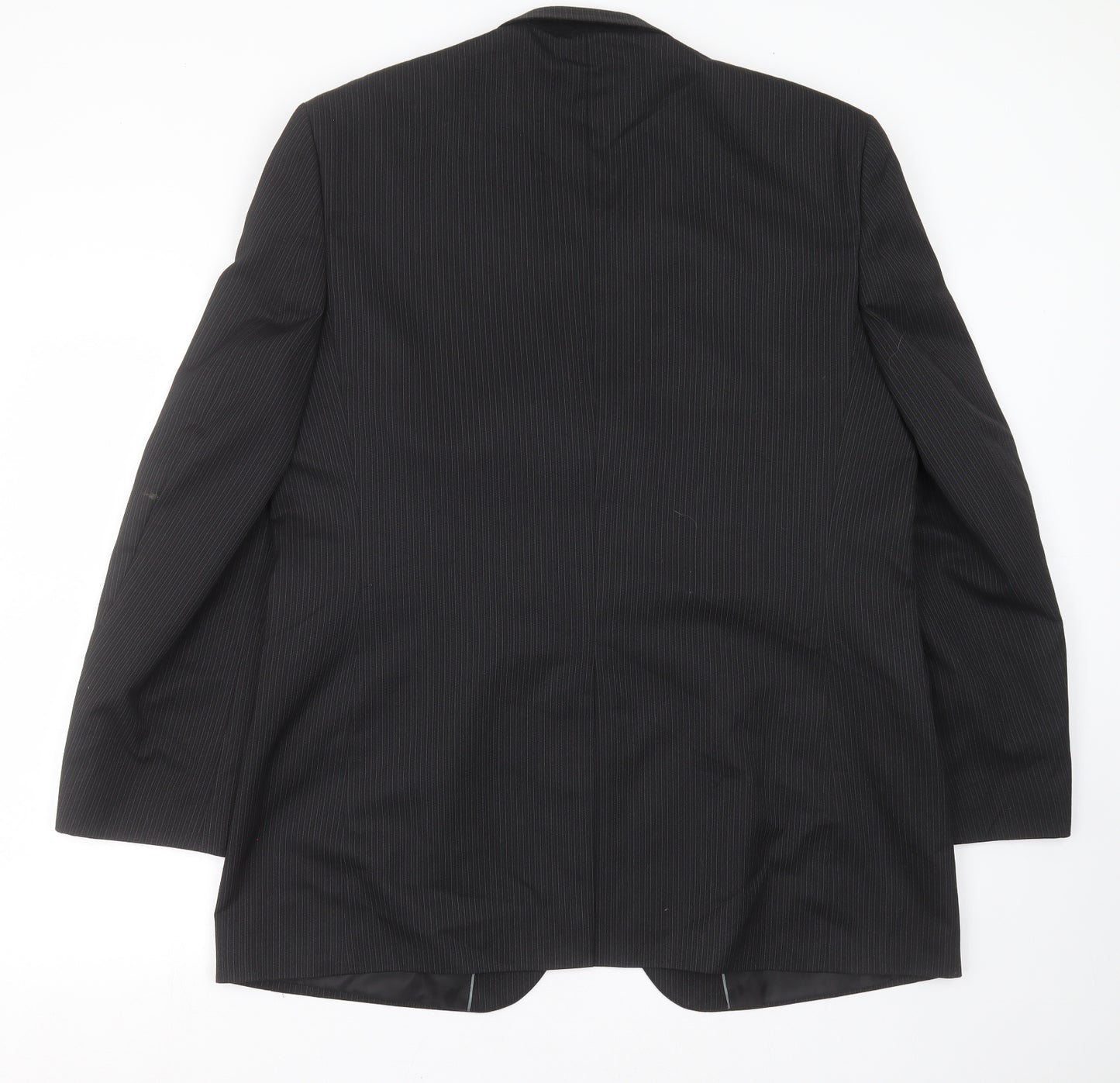 F&F Mens Black Striped  Jacket Suit Jacket Size 44