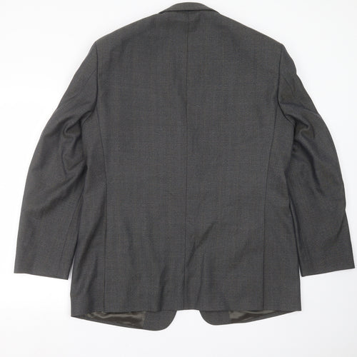 Wellington Mens Grey Striped  Jacket Suit Jacket Size 44