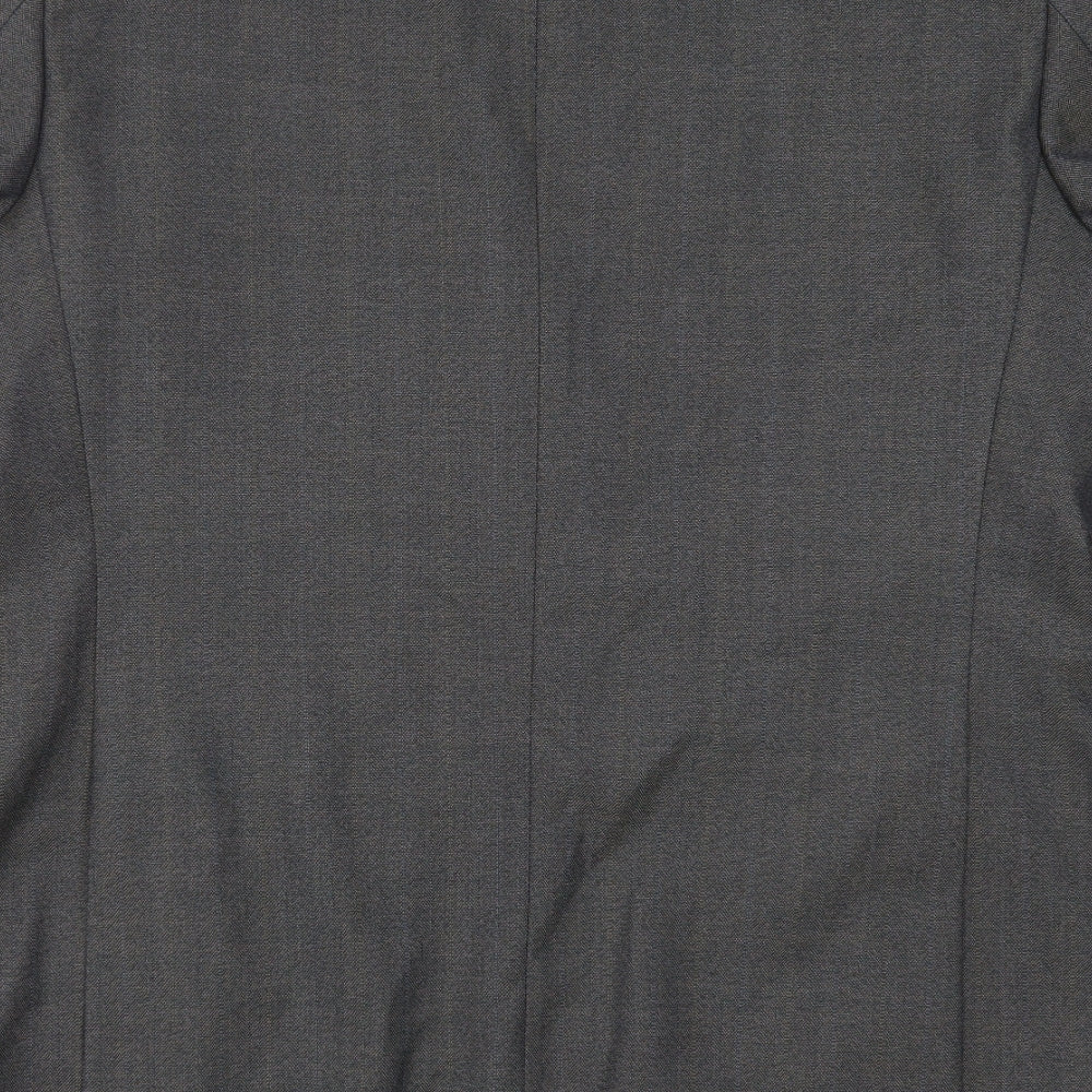 Wellington Mens Grey Striped  Jacket Suit Jacket Size 44