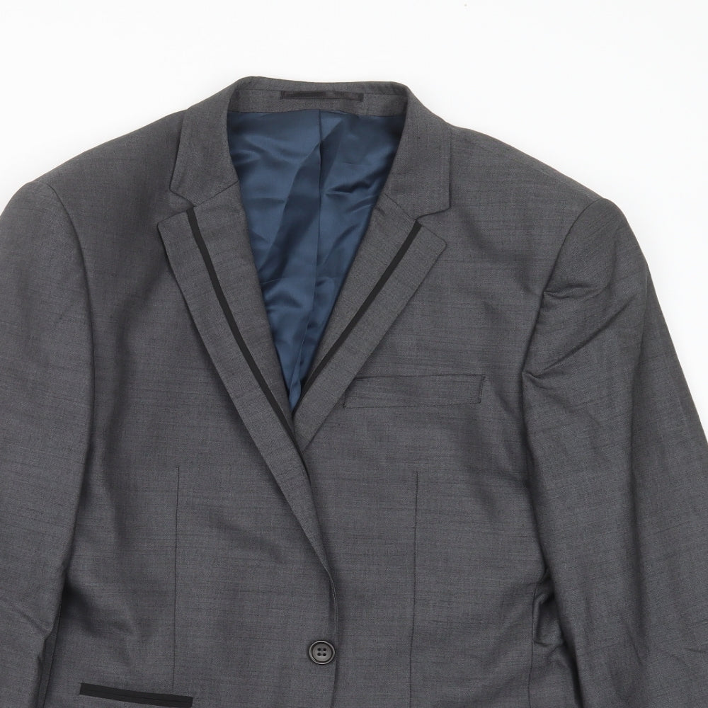River Island Mens Grey   Jacket Suit Jacket Size 40
