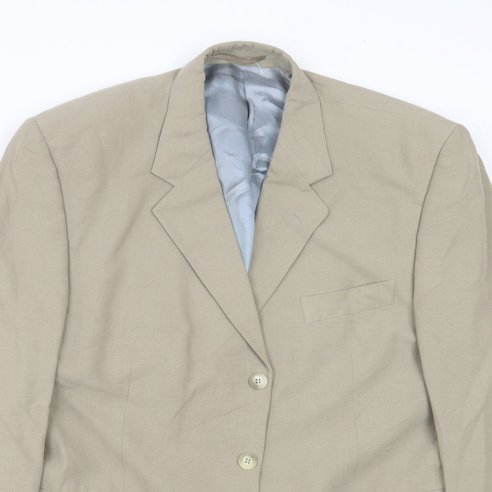 George Mens Beige   Jacket Suit Jacket Size 42