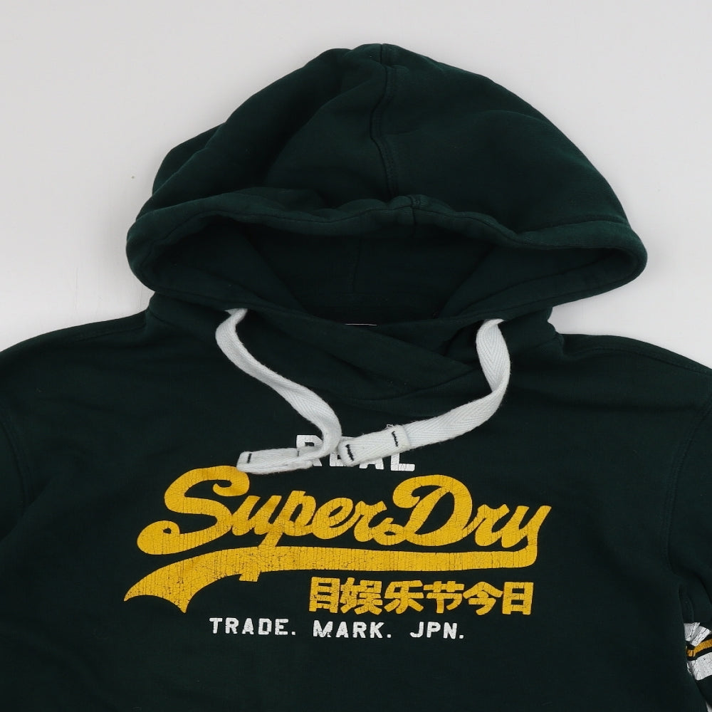 Superdry Womens Green   Pullover Hoodie Size S