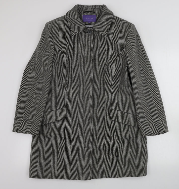 Autonomy Womens Grey Jacket Coat Size 12