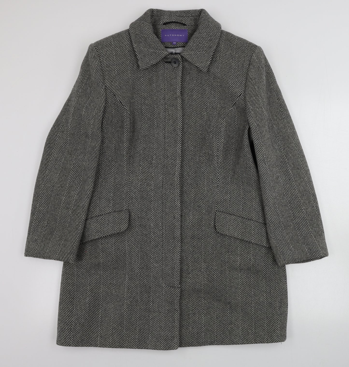 Autonomy  Womens Grey   Jacket Coat Size 12