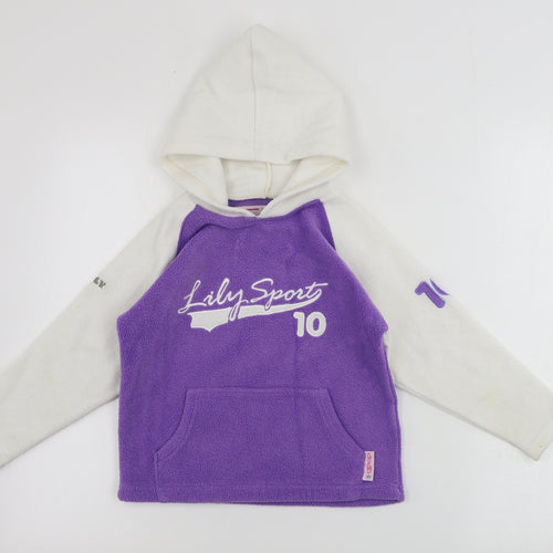 lily by lily  Boys Purple   Pullover Hoodie Size 2-3 Years