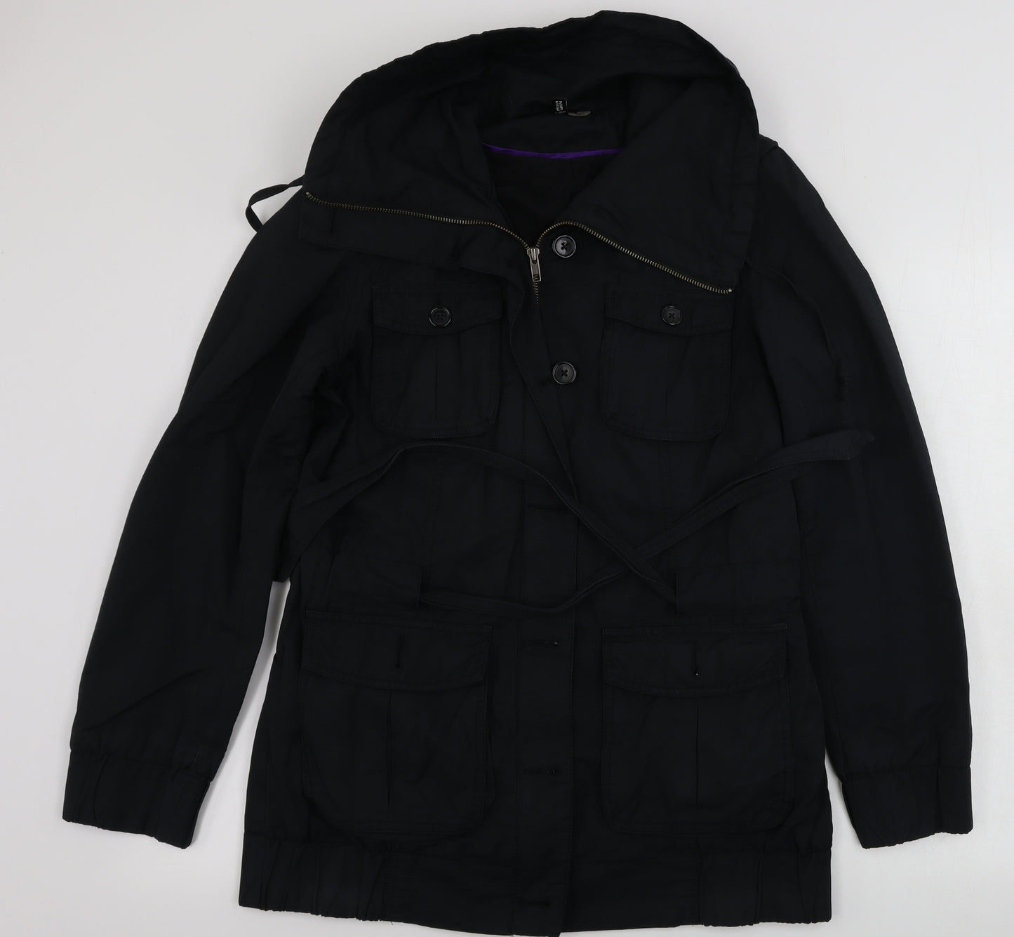 H&M  Womens Black   Jacket Coat Size 14