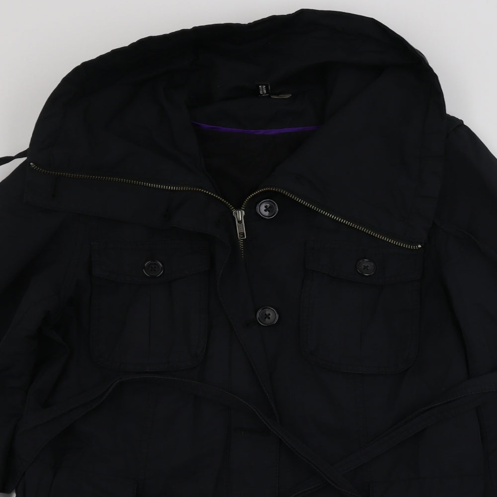 H&M  Womens Black   Jacket Coat Size 14