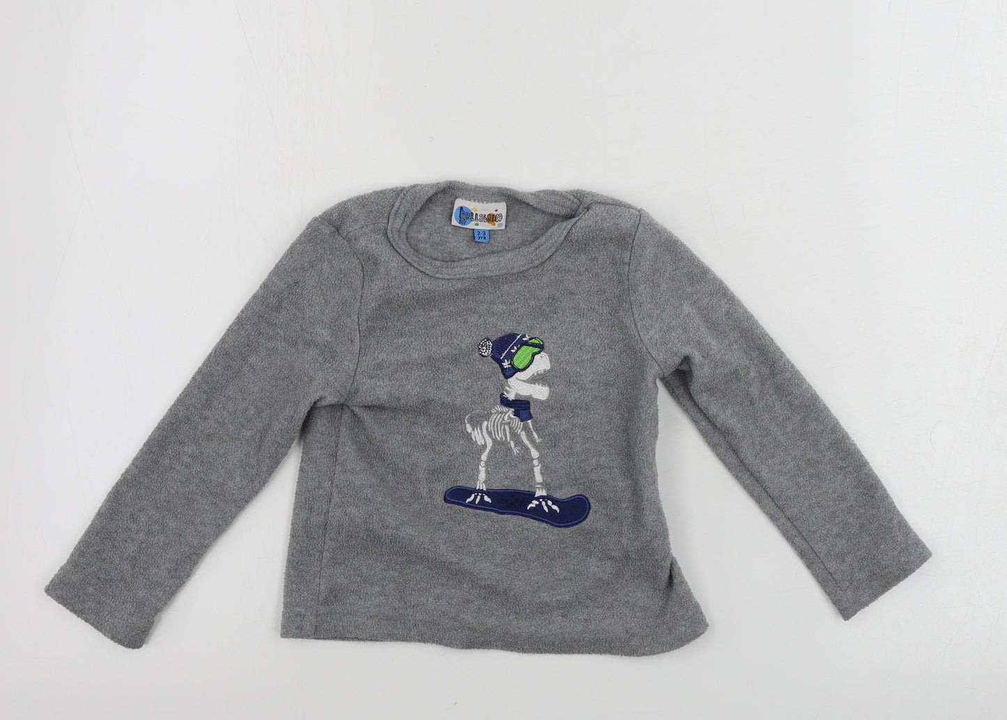 Hullabaloo   Boys Grey   Pullover Jumper Size 2-3 Years