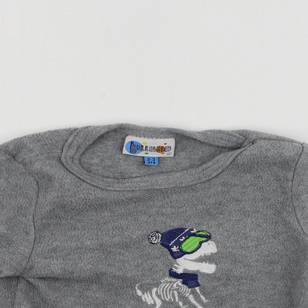Hullabaloo   Boys Grey   Pullover Jumper Size 2-3 Years