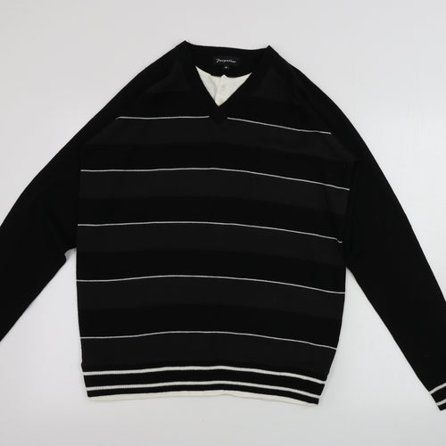 PROPELLER  Womens Black Striped  Pullover Jumper Size M