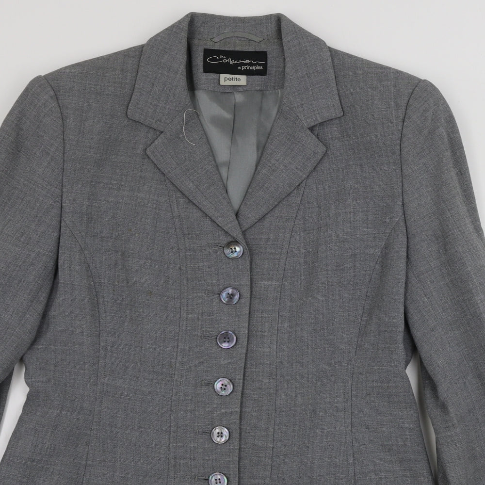 Principles  Womens Grey   Jacket Blazer Size 10