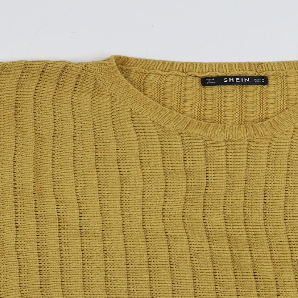 SheIn Womens Yellow   Pullover Jumper Size M