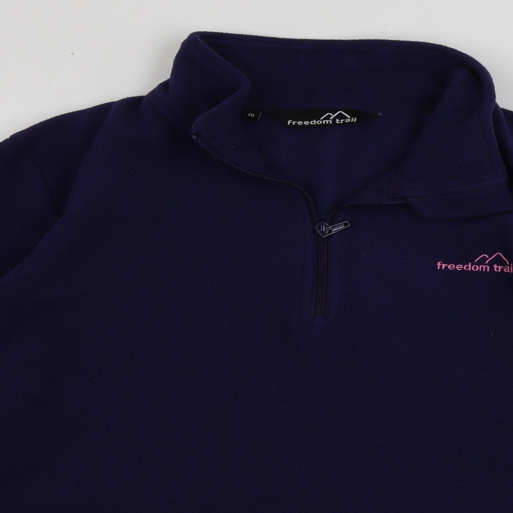 Freedom Trail  Womens Blue   Henley Jumper Size 16