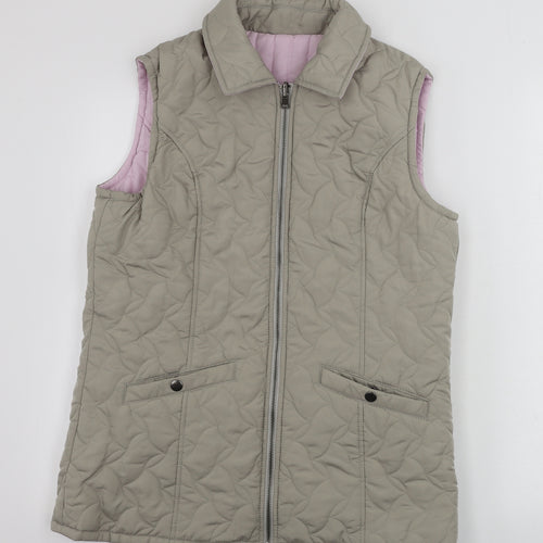 Damart Womens Beige   Gilet Coat Size 10