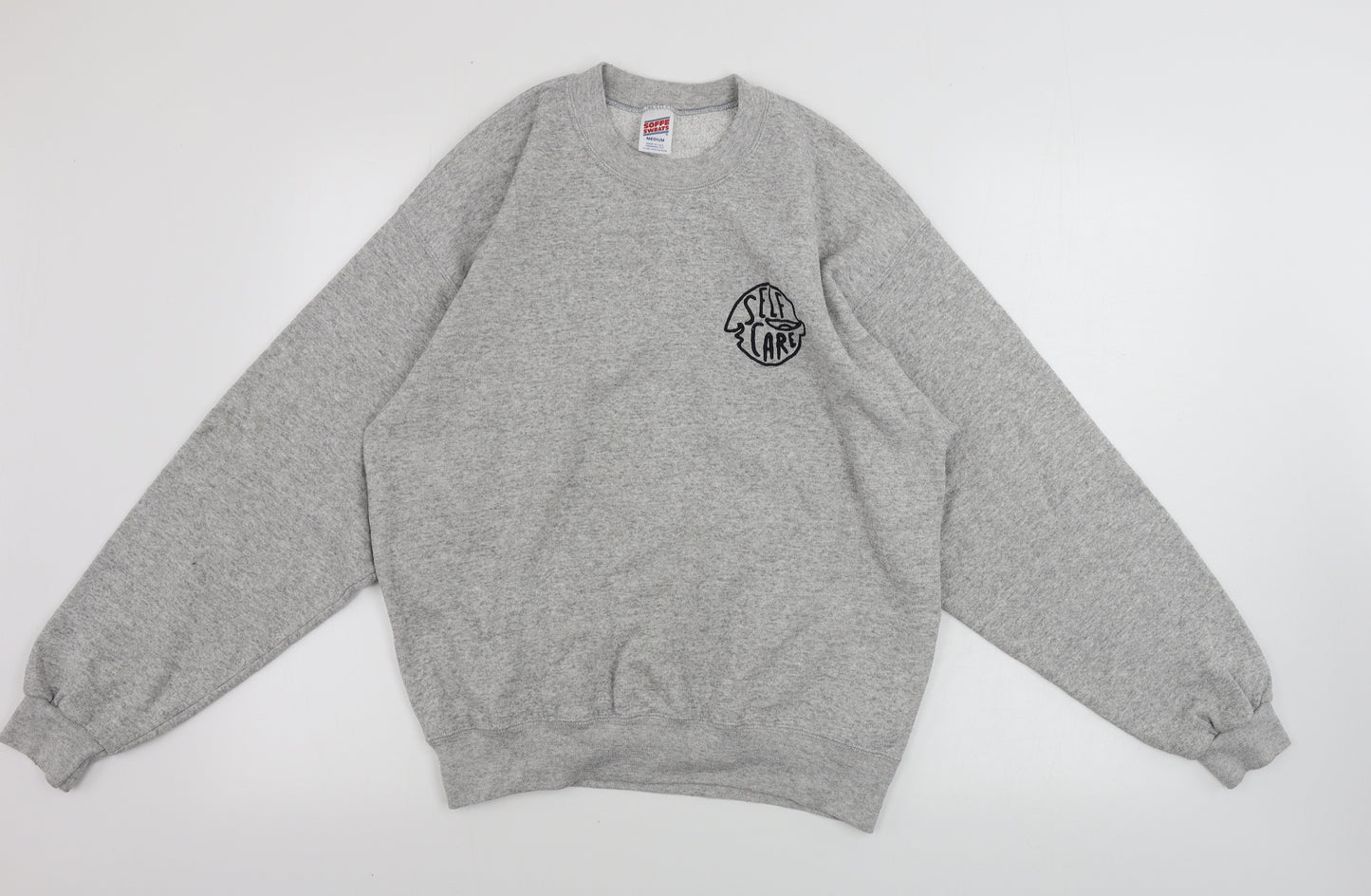 soffe sweats Womens Grey Paisley  Pullover Jumper Size M