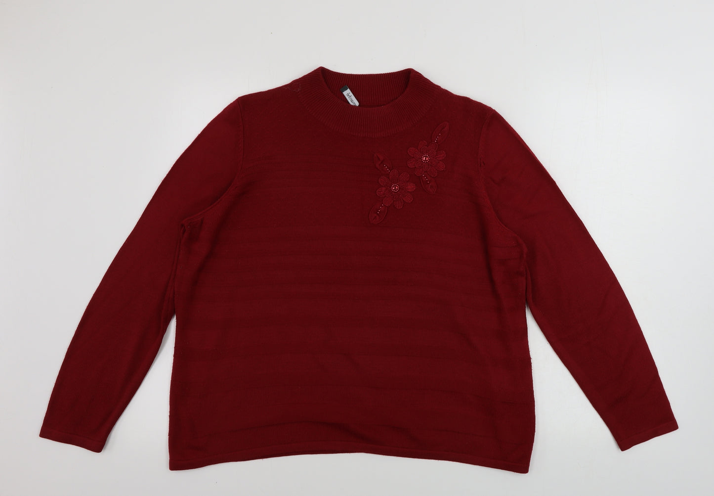 Bonmarché  Womens Red   Pullover Jumper Size M