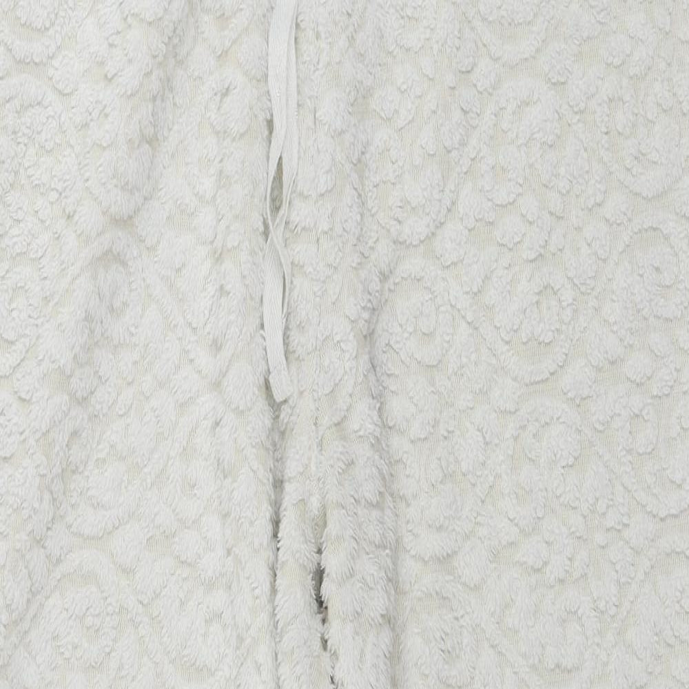 TU Womens White Geometric   Lounge Pants Size 12