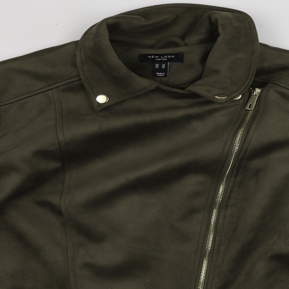 New Look  Womens Green   Jacket Coat Size 22