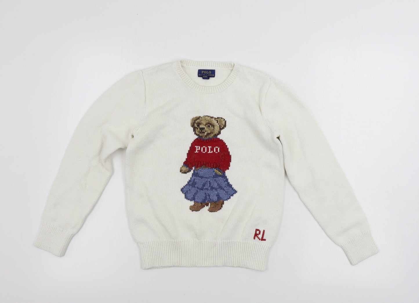 Ralph Lauren  Boys Ivory   Pullover Jumper Size L