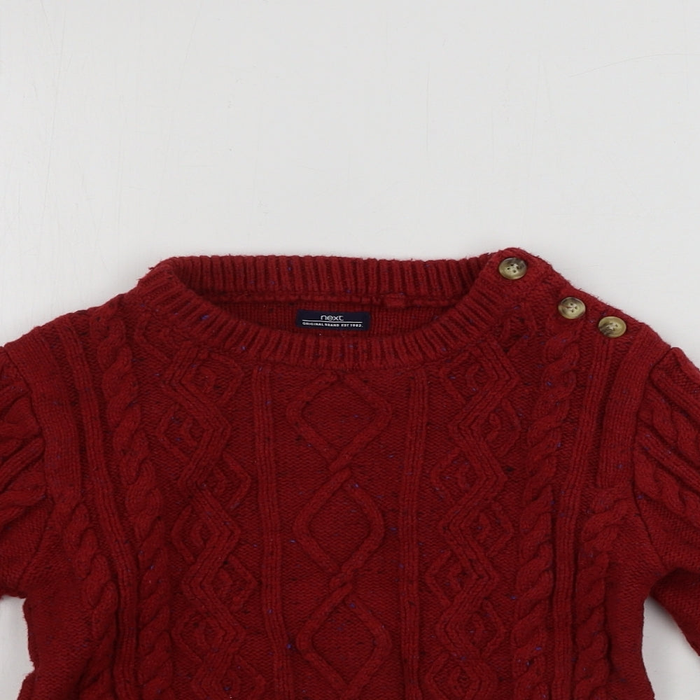 NEXT  Boys Red   Pullover Jumper Size 4-5 Years